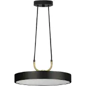 Toolight Hanglamp Zwart Zwart Goud 30cm APP947-1CP - Niet Blootstellen!