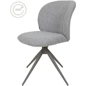 Home67 Eetkamerstoel cosmo bouclé champagne