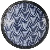 Tokyo Design Studio – Aisai Seigaiha – Ondiepe Schaal – 22.8x5cm 600ml