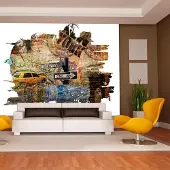 Artgeist Fotobehang – Behangpapier - Fotobehang - New York collage 250x193 -
