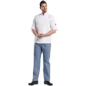 Chaud Devant Hilton Poco Wit Short Sleeve Koksbuis | Maat: S
