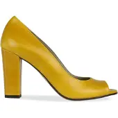 Noë Shoes Nicoline Peeptoe Mustard