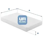 Ufi 53.454.00 Interieurfilter