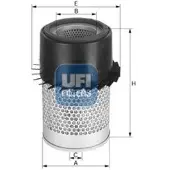 Ufi 27.610.00 Luchtfilter
