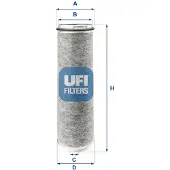 Ufi 27.432.00 Luchtfilter