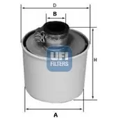 Ufi 27.188.00 Luchtfilter