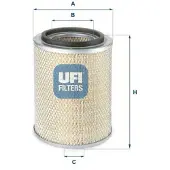 Ufi 27.447.00 Luchtfilter