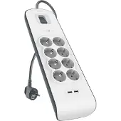 Belkin Surge Protector 8 outlet 2 meter 2x usb
