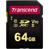 Transcend 64GB SDXC Class 10 UHS-II U3 MLC V90 (R 285 W 180)