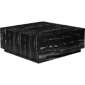 Notio Living Vito-Accenttafel - Zwart/Grijs Marmerlook