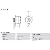Bosch 0 986 041 940 Dynamo / Alternator