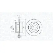 MAGNETI MARELLI 360406023600 Remschijf
