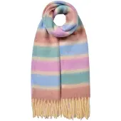 Clayre & Eef Wintersjaal Dames 37x210 cm Paars Synthetisch