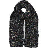 Juleeze Wintersjaal Dames 14x146 cm Zwart Synthetisch
