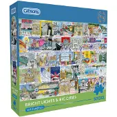 Gibsons Val Goldfinch - Bright Lights & Big Cities Puzzel (500XL stukjes)