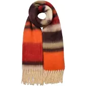 Clayre & Eef Wintersjaal Dames 37x210 cm Bruin Synthetisch