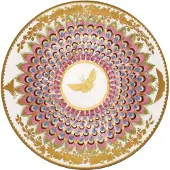 Meander Bord metaal Vlinder & Schotel Ø26cm