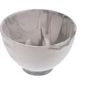 Meander 6x Kom grijs marmer porselein Ø15x11cm
