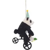 Meander Circus Panda hangend vilt 10x5x15cm