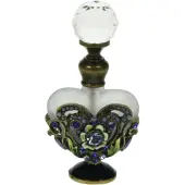 Meander Parfumflesje Hartje blauw 4x2x8cm