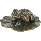 MEA Doosje Kikker op blad 5x5x3cm h