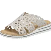 Rieker Slipper Beige Steentjes