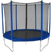 Rijoka Trampoline Ø305cm Met Veiligheidsnet - Outdoor - Blauw