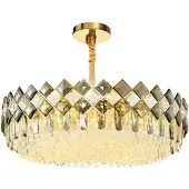 Toolight App1540-8Cp60 Hanglamp Goud 59X59X23Cm