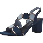 Marco Tozzi Sandalen met riem navy / opaal / zilver