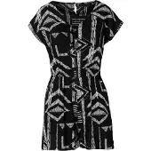 KOROSHI Jumpsuit zwart / wit