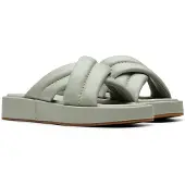 Clarks Alda Glide Light Green Lea Sandalen