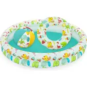 Bestway Opblaasbaar Kinderen Zwembad 2 Ringen Set 122x20 cm +2 Jaar Tuin 51124