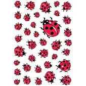 Herma Stickers Lieveheersbeestjes - 10 stuks