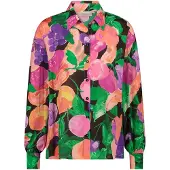 Fabienne Chapot Blouse groen / oranje / pink / zwart