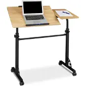 Relaxdays Laptop tafel, Notebookstandaard, Geel