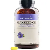 NatureWise Organic Flaxseed Oil 1200 mg softgels (240 Softgels)