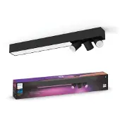 Philips Hue Centris Spot Monté en Surface White and Color - Noir - Rectangle - 3 spots