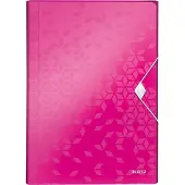 Leitz 4589 WOW projectmap metallic roze (6 vakken)