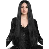 Metamorph Morticia pruik - Kostuum pruik voor carnaval
