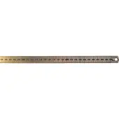 Rumold liniaal 323705, roestvrij staal zilver, L 50 cm, 0,5 mm maatverdeling, ophanggat