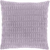 Unique living CEDRO - Sierkussen - 45x45 cm - Ribmotief - Lila