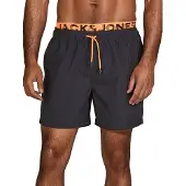 Jack & Jones Heren Short MAUI JJSWIM regular fit Zwart XXL Volwassenen Zwemshort - Zwembroek