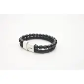 Josh -9286-Armband-Zwart-Heren-22,5cm