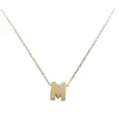 Christian Gouden ketting met m hanger