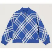 Burberry Duncan bomberjack met ruitdessin - Blauw - Maat 140