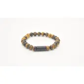 Josh -9313-Armband-Mat cognac-Heren-21,5cm