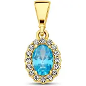 The Jewelry Collection hanger met geboortesteen zirkonia 14K geelgoud 4029807