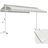 Oviala - Opslag mobiele elektrische dubbele helling 3 x 4m taupe - Delgada