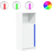 vidaXL LED-zijtafel, wit, 42,5 x 34 x 100 cm, houtvezel