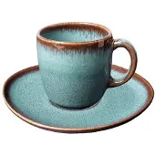Villeroy & Boch Kaffeetasse mit Untertasse Lave 190 ml